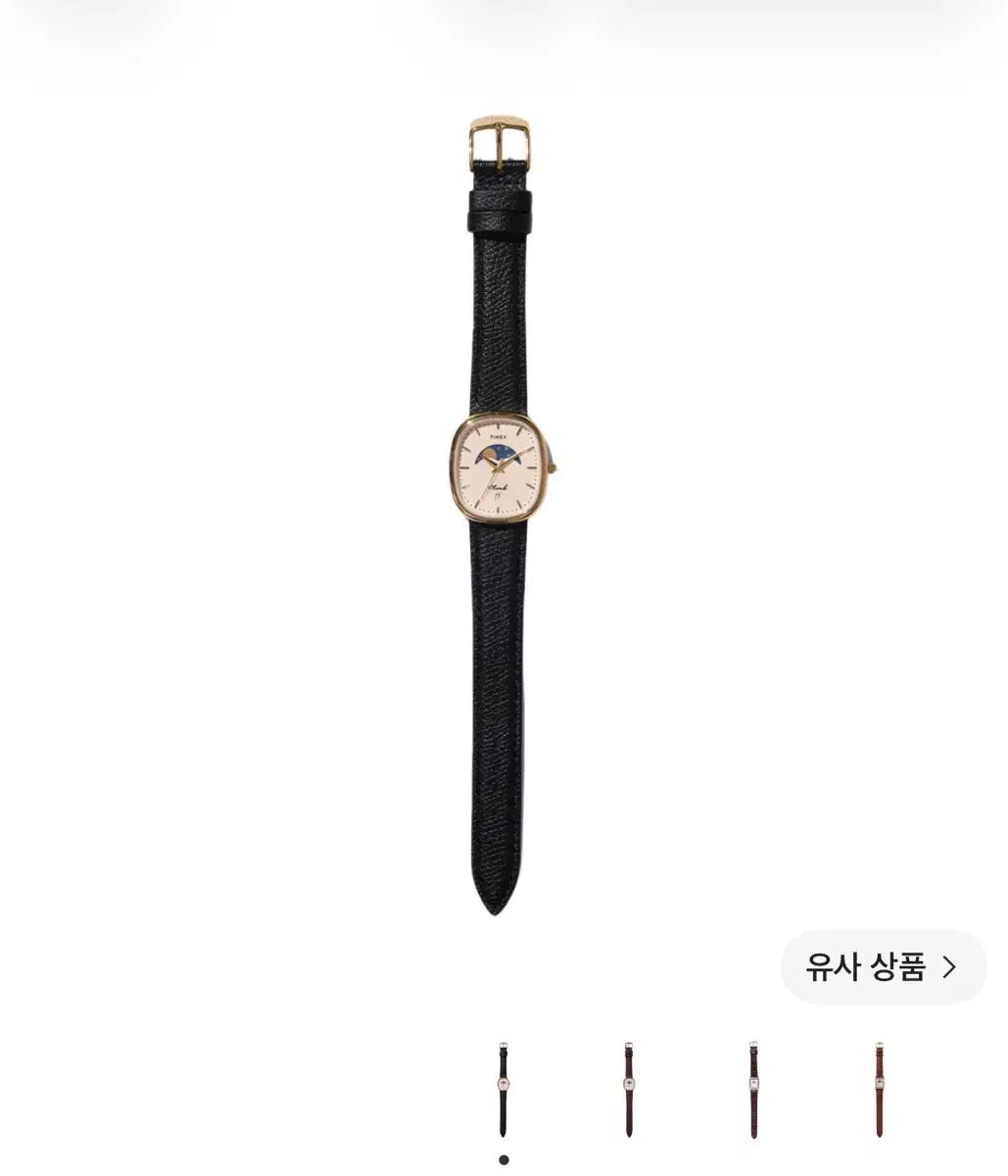 ノア タイメックス オーバル ムーン フェイズ ウォッチ ブラック GOLD