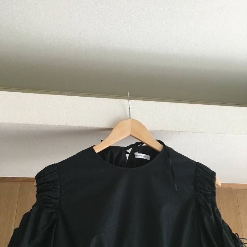 極美品 CECILIE BAHNSEN セシリー バンセン ワンピース UK8 US4 黒