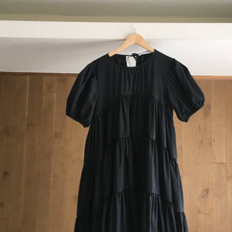 極美品 CECILIE BAHNSEN セシリー バンセン ワンピース UK10 US14 黒 