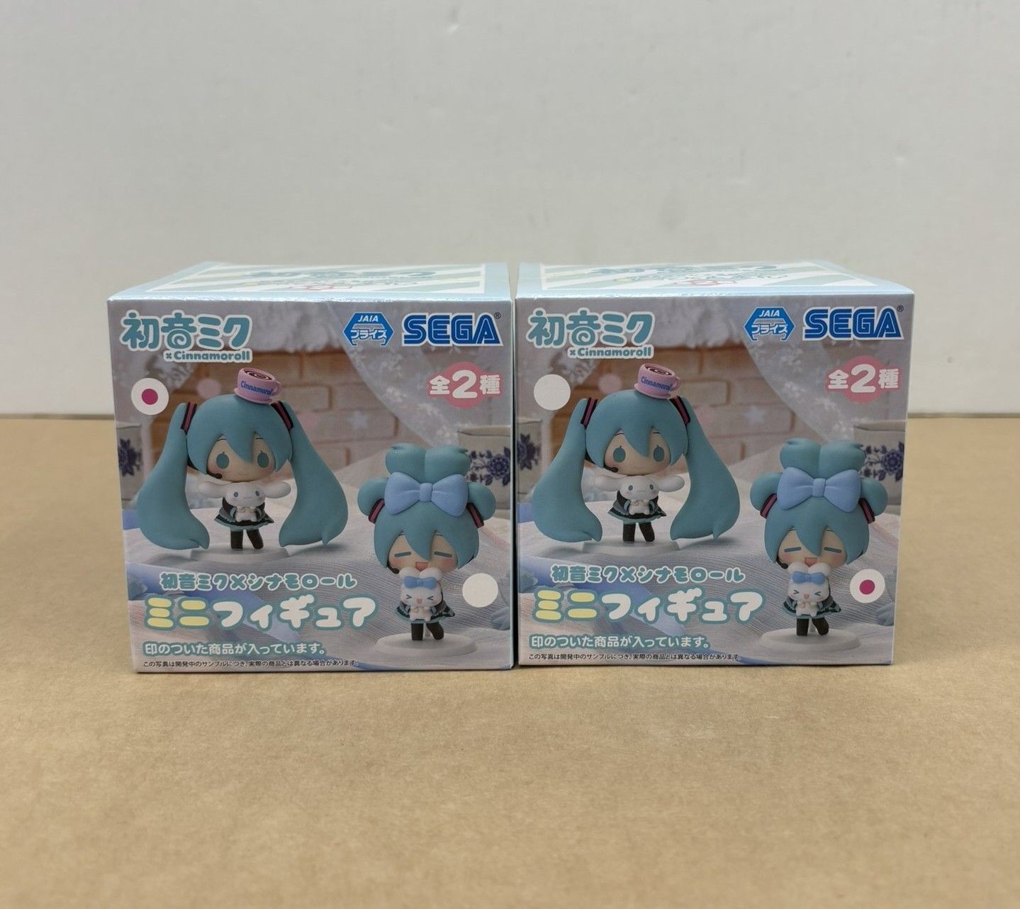 初音ミク×シナモロール ミニフィギュア 全2種 セット 未開封 【WS1975 初音ミク×シナモロール ミニフィギュア 全2種 セット 未開封 【WS1975