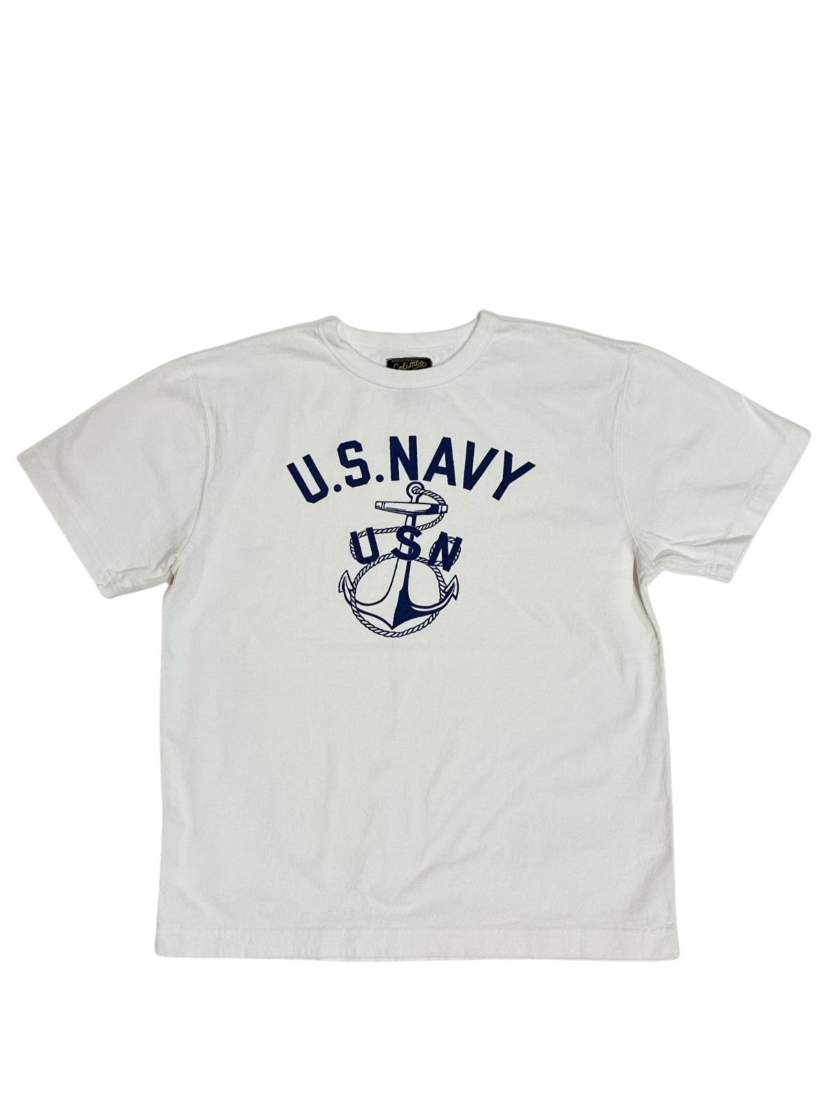 コリンボ Tシャツ NAVAL ANCHOR 白