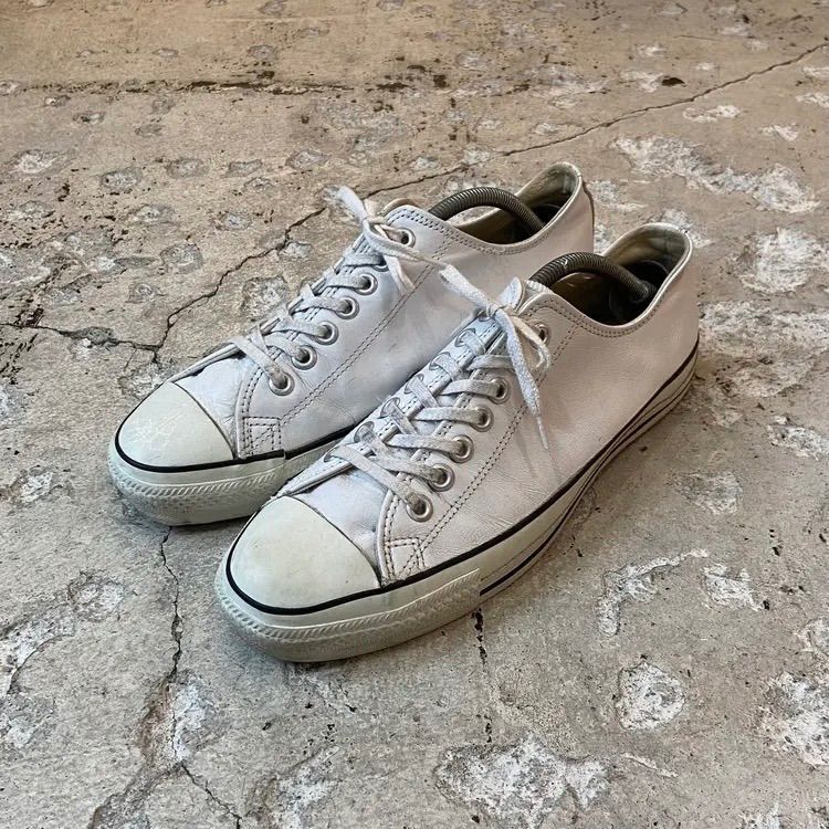 90s CONVERSE / コンバース USA製 オールスター ローカット レザー 9 1/2