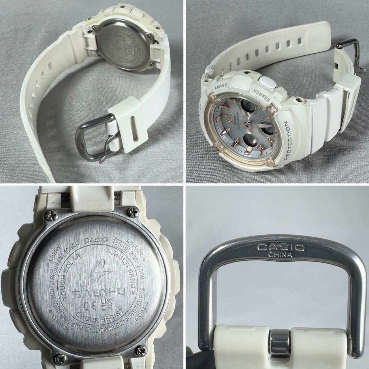 美品・稼働】CASIO カシオ BABY-G BGA-2800 電波ソーラー 腕時計 