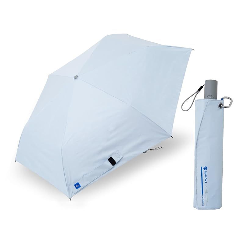 【新品】 小川(Ogawa) 日傘 レディース Radi-Cool 晴雨兼用折りたたみ傘 ワンタッチ自動開閉 55cm UVカット率&遮光率100% 放熱冷却 遮熱指数最高等級65%以上 通常より6.3度涼しい 遮熱加工 6本骨 -0& ゼロアンド サック 1