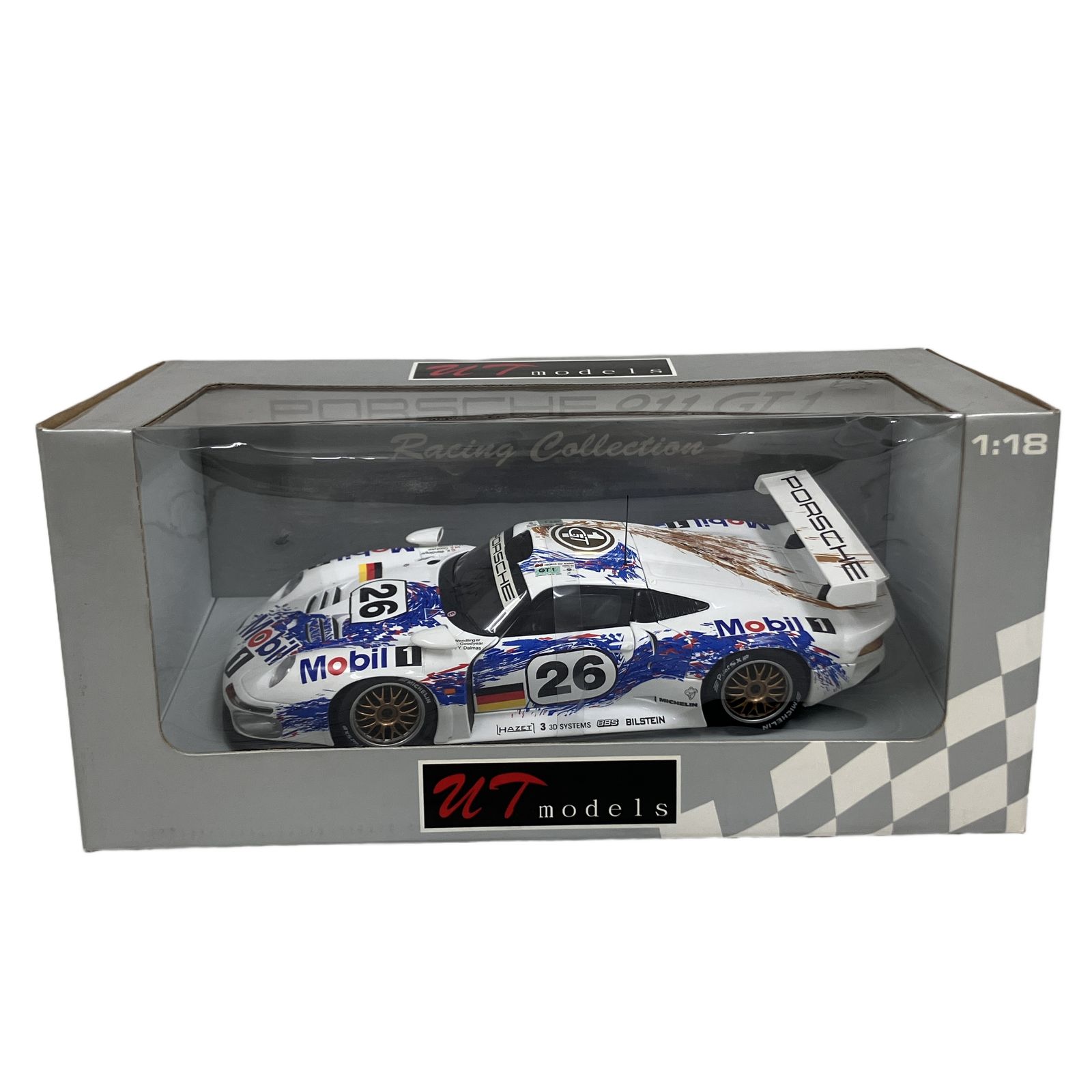 UT models ミニカー 1/18 PORSCHE 911 GT1 Mobil #26 ポルシェ レーシングカー 2006 中古 O11376245