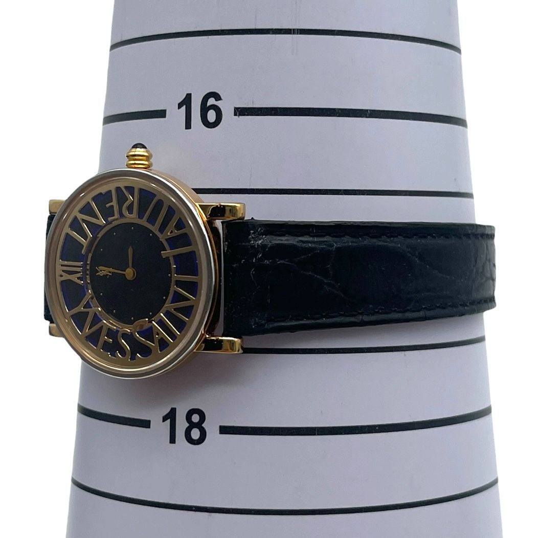 稼働/新品電池 Yves Saint Laurent クォーツ レディース腕時計 美品 新品電池 稼働品 Yves Saint Laurent イヴサンローラン
