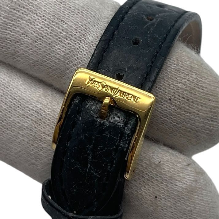 美品 新品電池 稼働品 Yves Saint Laurent イヴサンローラン