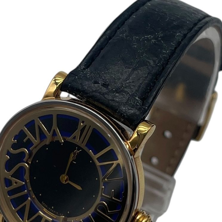美品 新品電池 稼働品 Yves Saint Laurent イヴサンローラン