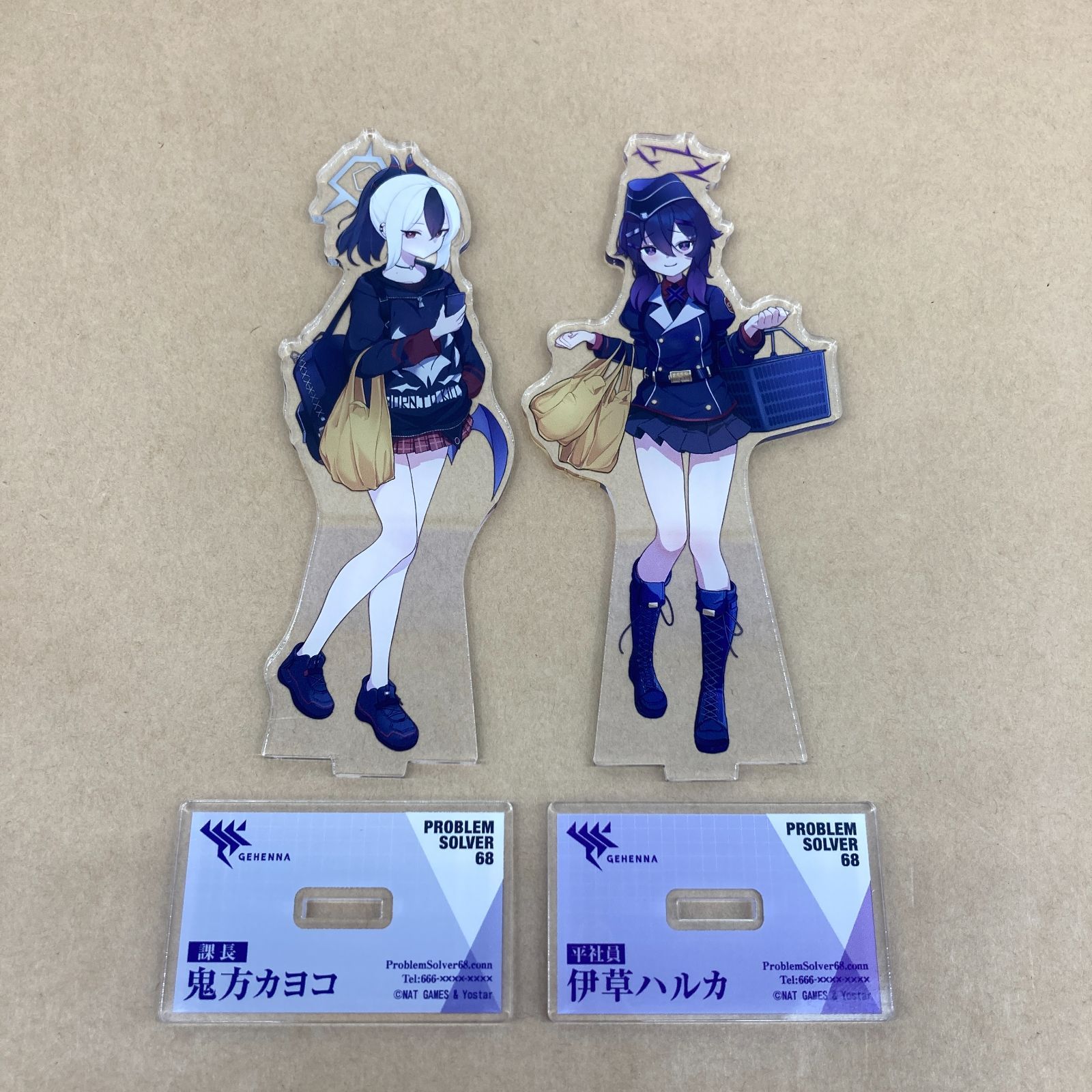 ドン・キホーテ ブルアカ×ドンキ 便利屋68 アクスタ 缶バッジ グッズ