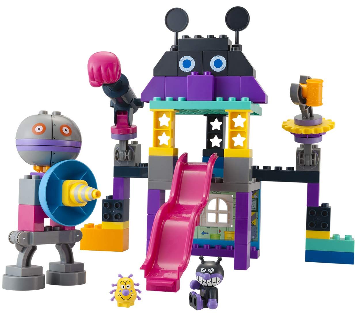 [バンダイ(BANDAI)] Blocklabo ブロックラボ アンパンマン バイキンじょうもつくれる! だだんだんブロックバケツ シリーズ [だだんだんブロックバケツ]