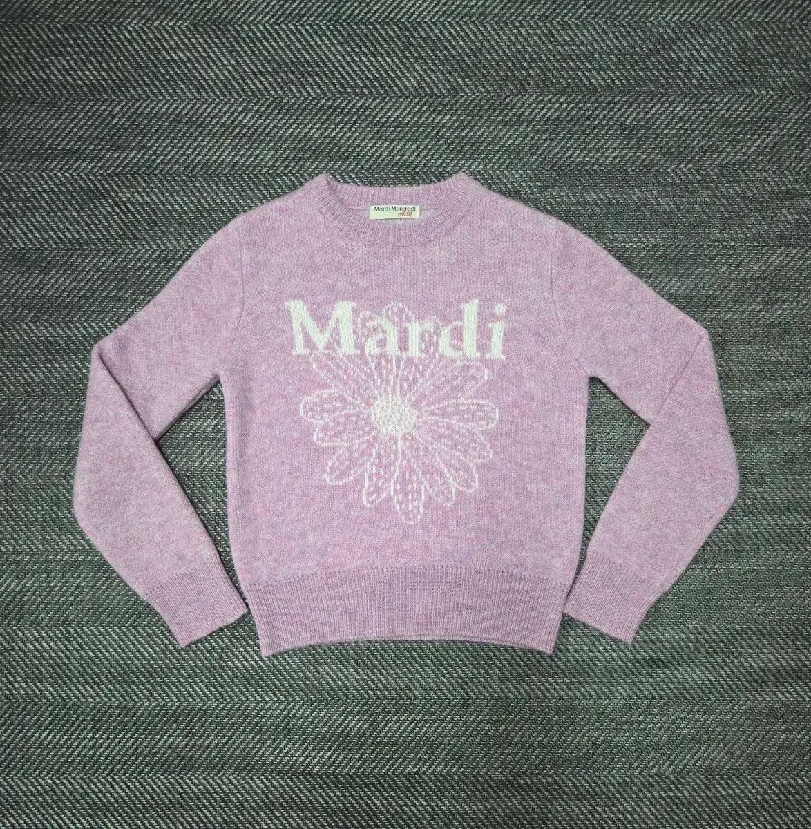 マルディメクルディ アクティフ モヘア ラベンダー ニットTシャツ