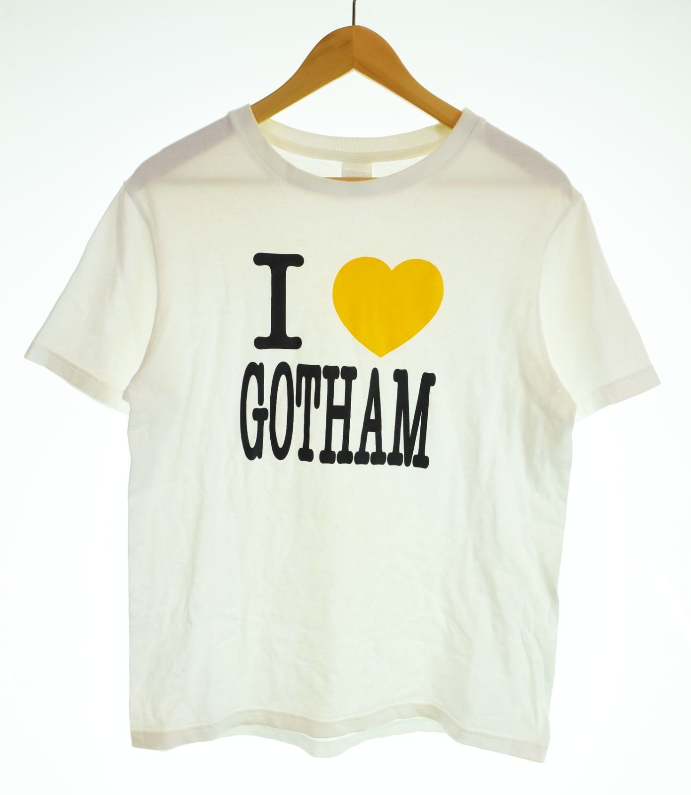 ナンバーナイン NUMBER (N)INE 02SS モダンエイジ期 I LOVE GOTHAM TEE プリント 半袖 3 Tシャツ ホワイト Mサイズ 103MT-4839