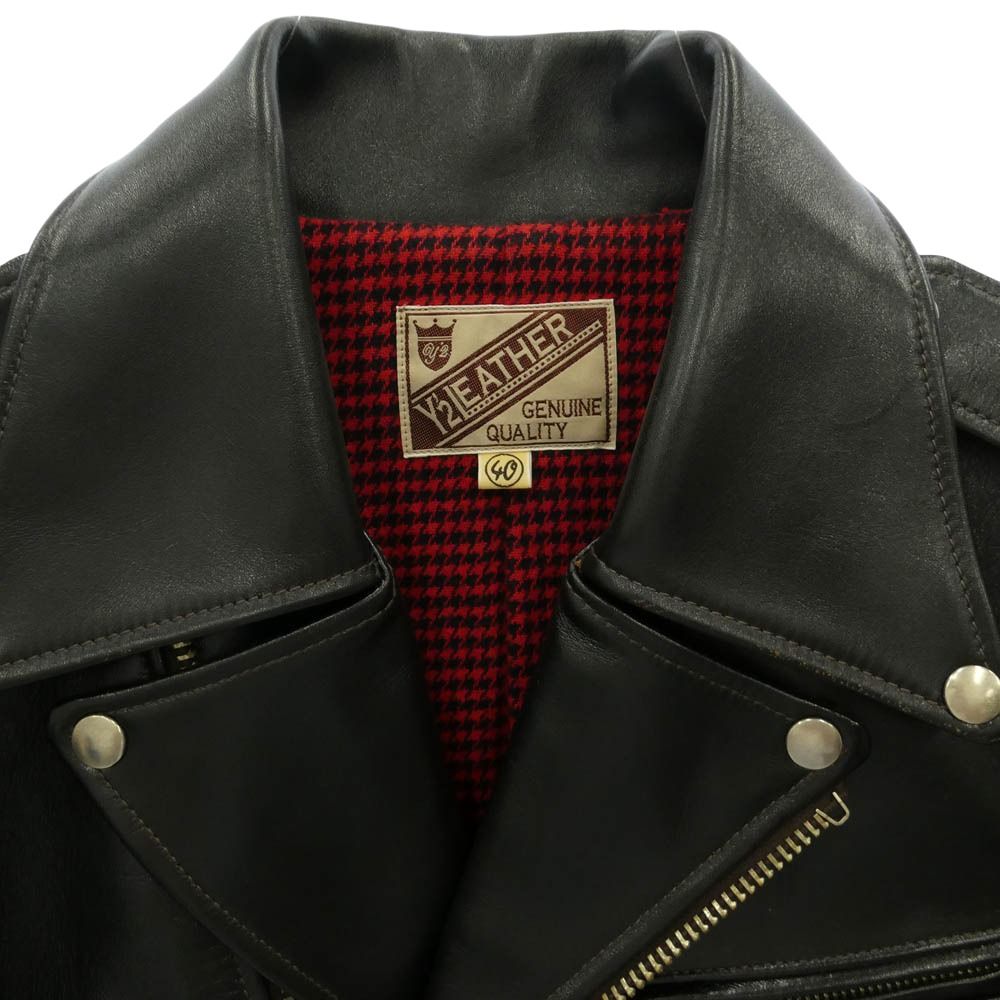 ワイツー レザージャケット Y'2 LEATHER HORSE D-POCKET DOUBLE RIDERS