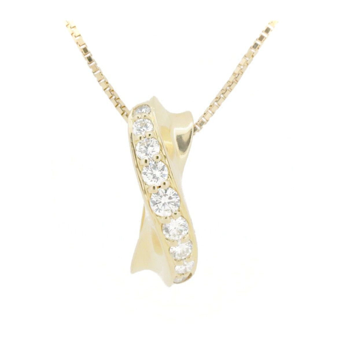 MONNICKENDAM モニッケンダム ダイヤモンド ネックレス 0.51ct K18PG 