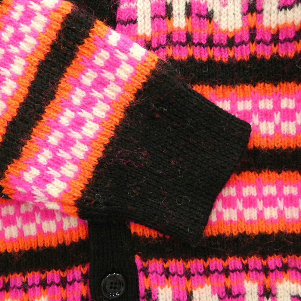 CELINE セリーヌ 2AC91579S Ski Jacquard Wool Knit Cardigan スキー