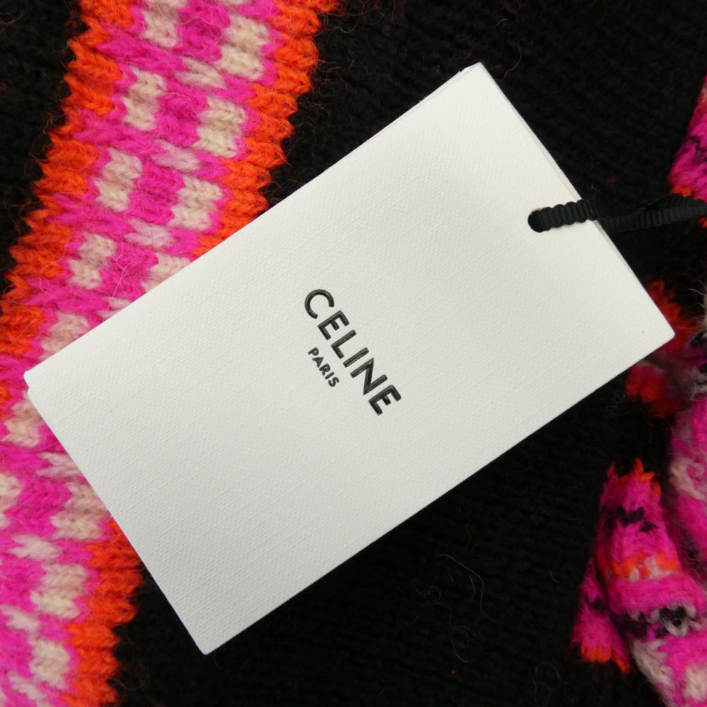 CELINE セリーヌ 2AC91579S Ski Jacquard Wool Knit Cardigan スキー