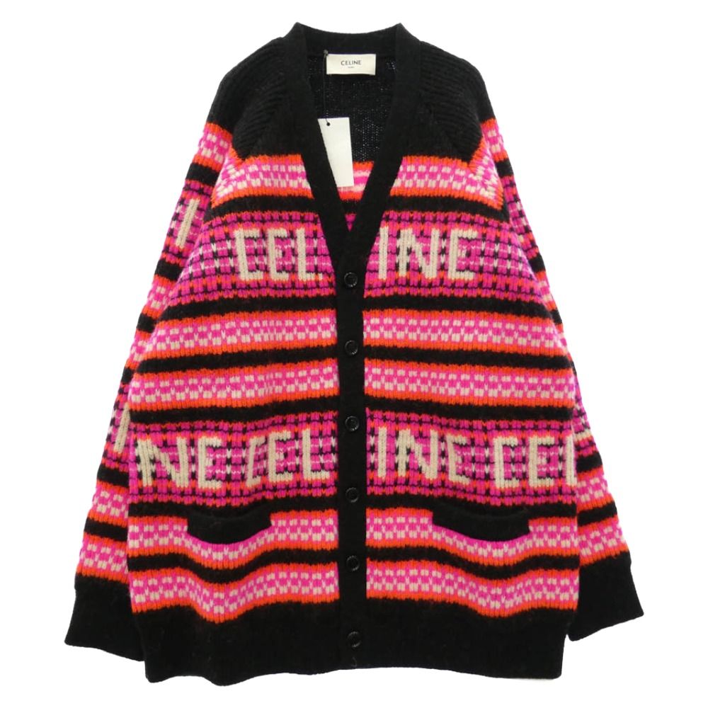 CELINE セリーヌ 2AC91579S Ski Jacquard Wool Knit Cardigan スキー
