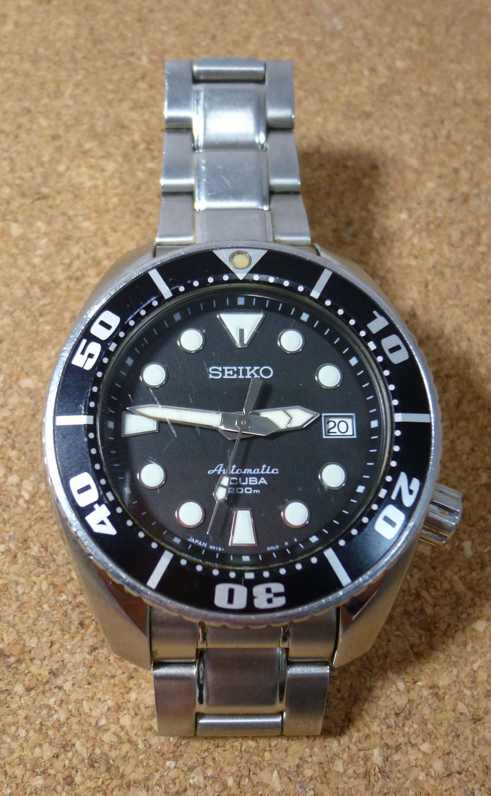 中古品 SEIKO プロスペックス スキューバ 自動巻き腕時計 200m防水