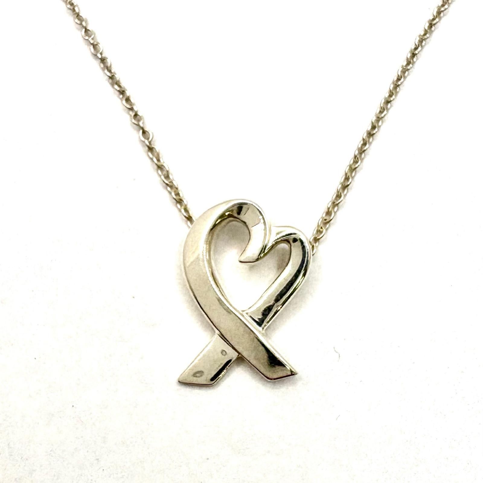 TIFFANY&Co. ティファニー ジュエリー ラヴィングハートNC/SV/1.9g 貴金属･宝石 ネックレス シルバー SV シルバー レディース【中古】471