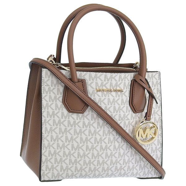 マイケルコース バッグ レディース 2WAY ショルダーバッグ ハンドバッグ アウトレット バニラ×ブラウン マーサー MERCER MD MESSENGER 35S1GM9M2B MICHAEL KORS