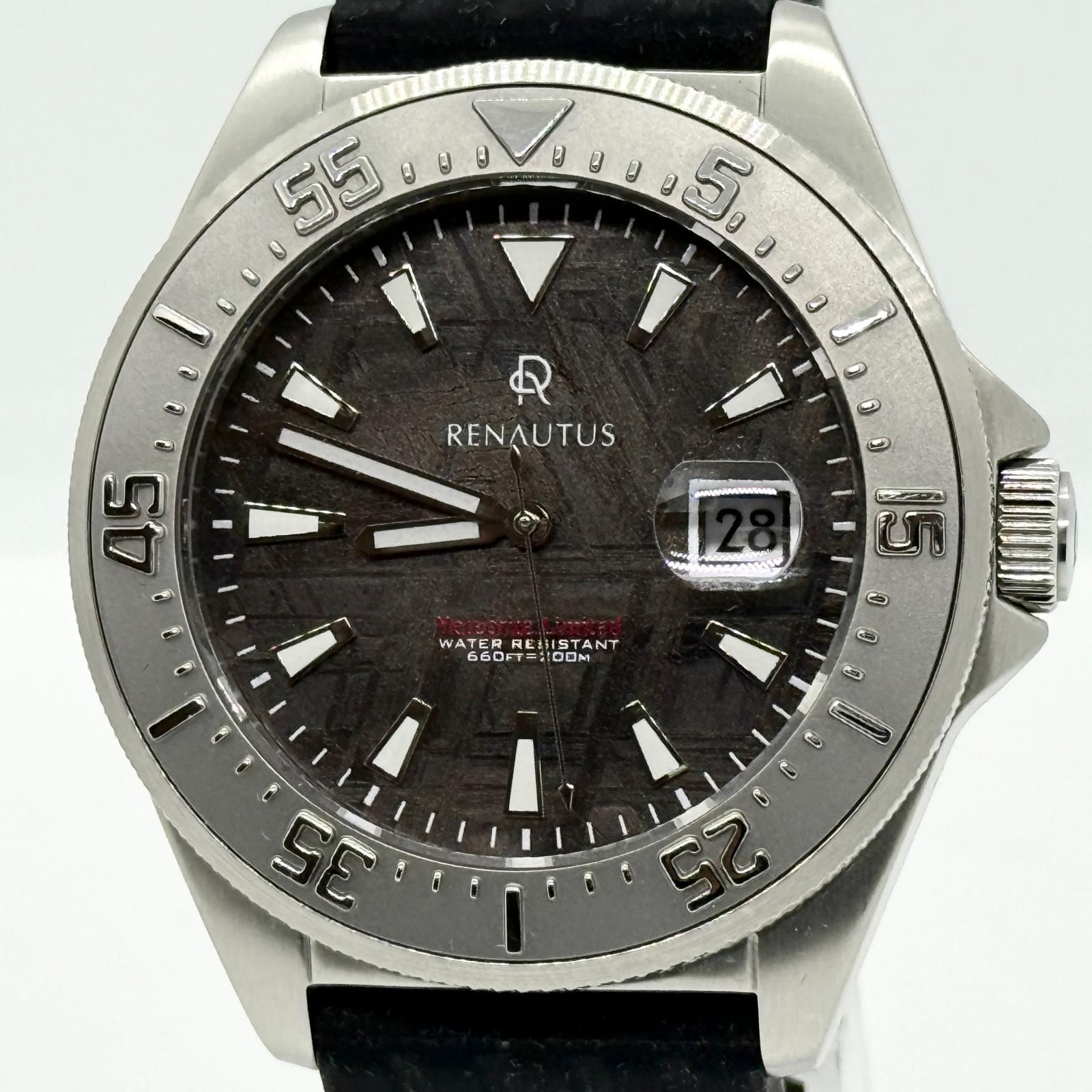 RENAUTUS ルノータス METEORITE メテオライト A451U113F-A71-P5151-22R01 グレー AT メンズ 腕時計 稼働品
