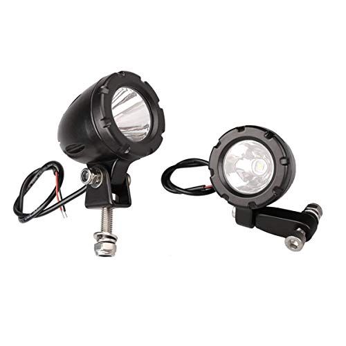 【新品】ミニサイズ LEDワークライト 丸形 バイク補助灯 5W フォグランプ オートバイ 自転車 カー用品 スポット型 狭角 ノイズレス EMC対策品 DC12v 24v兼用 IP68防水 防塵 防振 2個セット Lightronic fbdb5995
