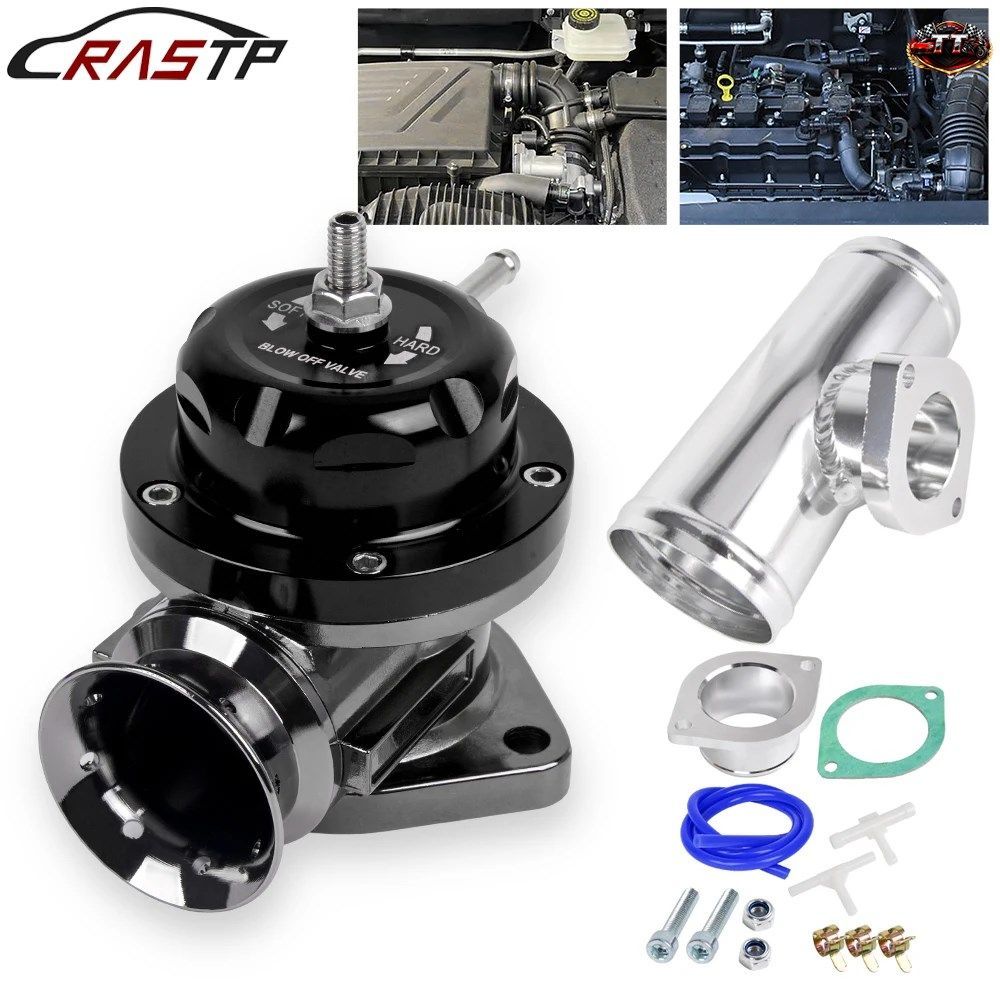 TYPE-RS ブローオフバルブ 25PSI BOV ブローダンプアダプター 63mmまたは76mmフランジパイプ付き BOV129