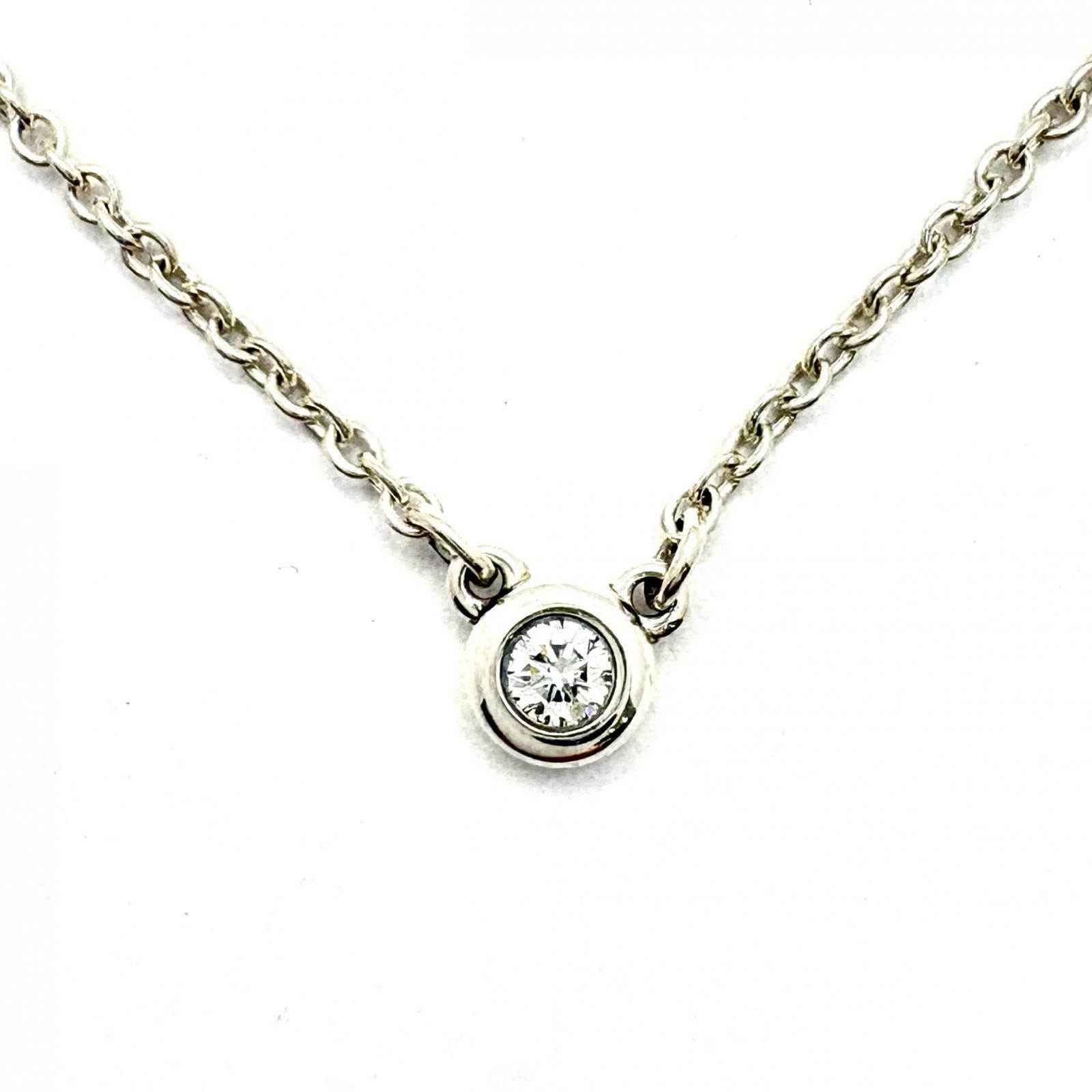 TIFFANY&Co. ティファニー ジュエリー バイザヤードNC/SV/1PD/1.3g 貴金属･宝石 ネックレス シルバー SV/ダイヤモンド シルバー レディース【中古】471
