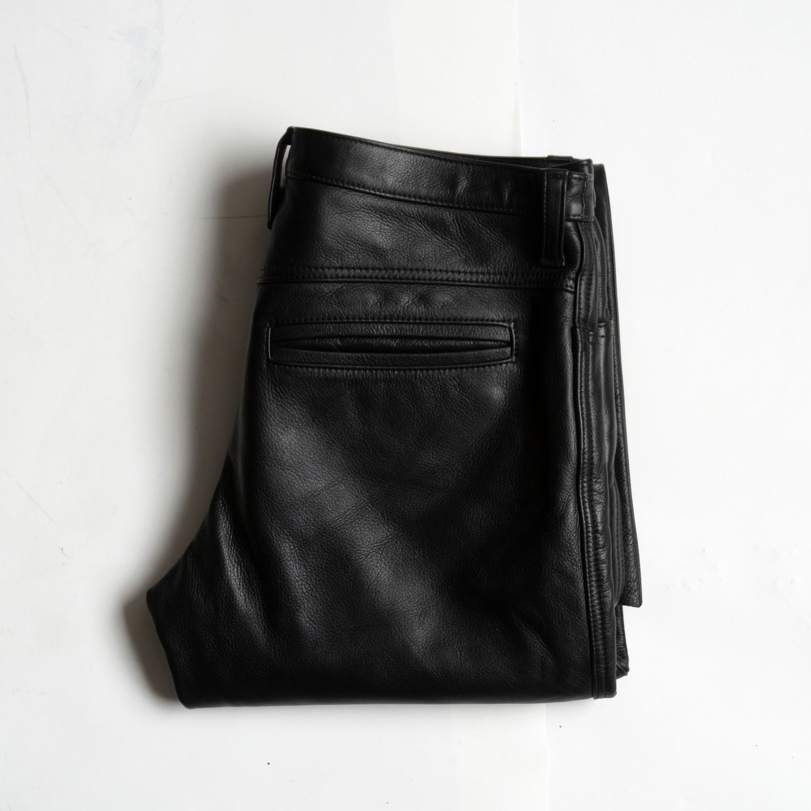 【美品】Y'2 LEATHER【ステアハイド パンツ】33 ブラック レザーパンツ ワイツーレザー 26060676 32,890円