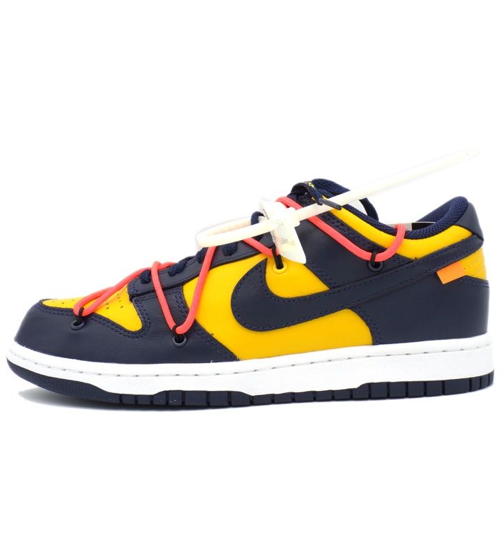 ナイキ NIKE × オフホワイト OFF WHITE 【 DUNK LOW UNIVERSITY GOLD MIDNIGHT NAVY WHITE CT0856 700 】 ダンク ロー ユニバーシティ ゴールド ミシガン スニーカー h8397