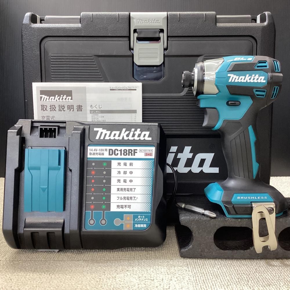 【未使用】makita/マキタ TD173D 18V充電式インパクトドライバ 青(本体+充電器+ケース)【203】