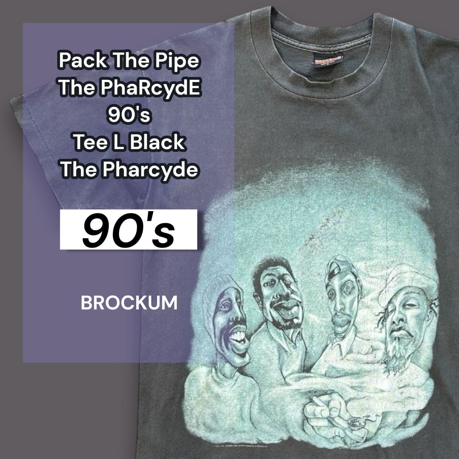 Pack The Pipe The PhaRcydE 90's Tee L Black The Pharcyde