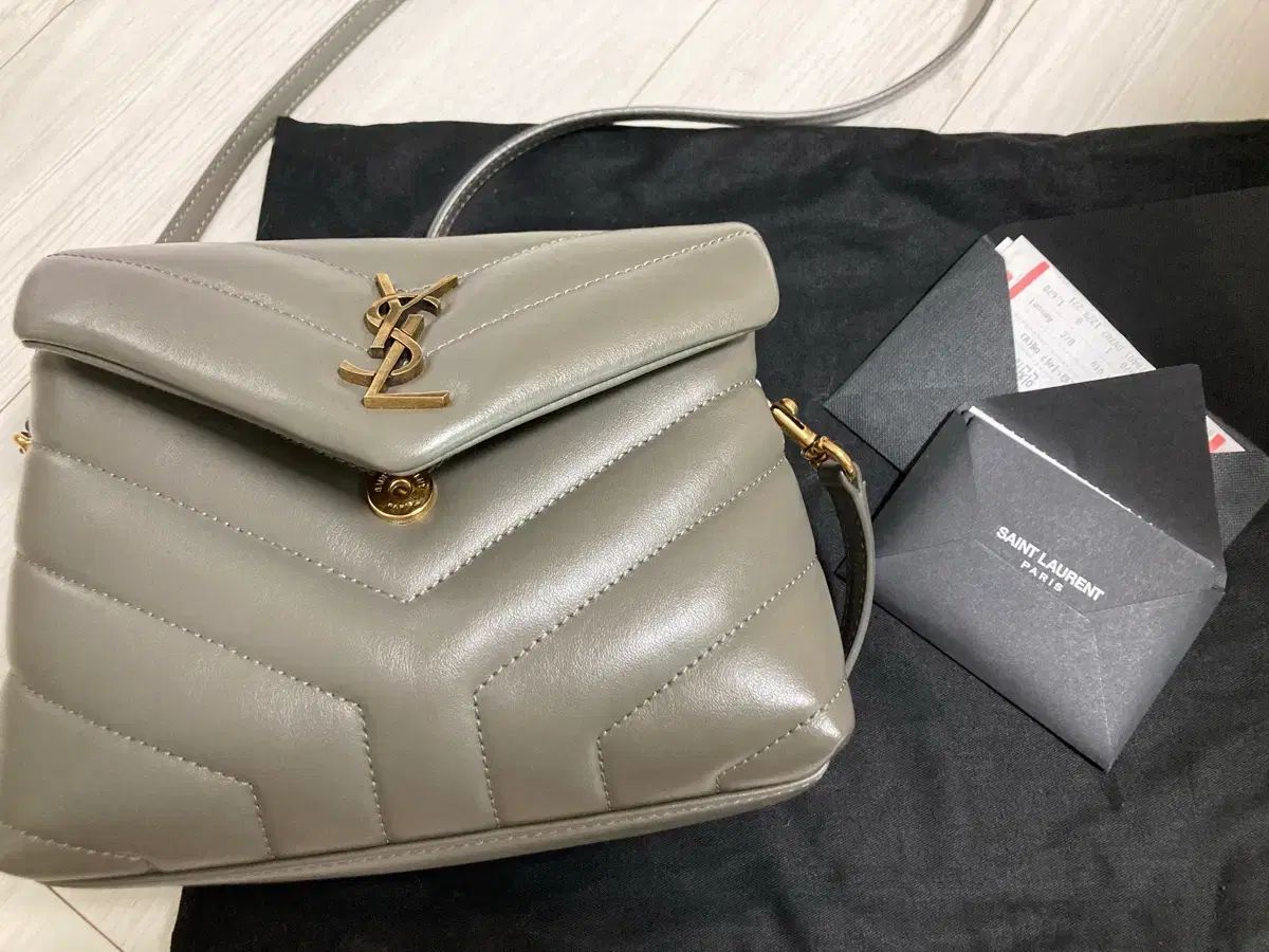 Saint Laurent サンローラン ルル バッグ ミニ トイ クロス (グレー)