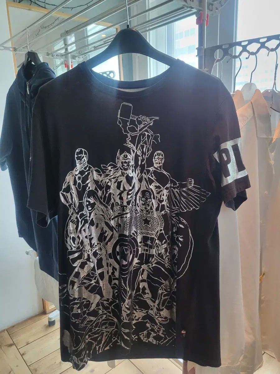 PHILIPP PLEIN(フィリッププレイン) MARVEL(マーベル) アベンジャーズ 半袖 Tシャツ ブラック 29,224円