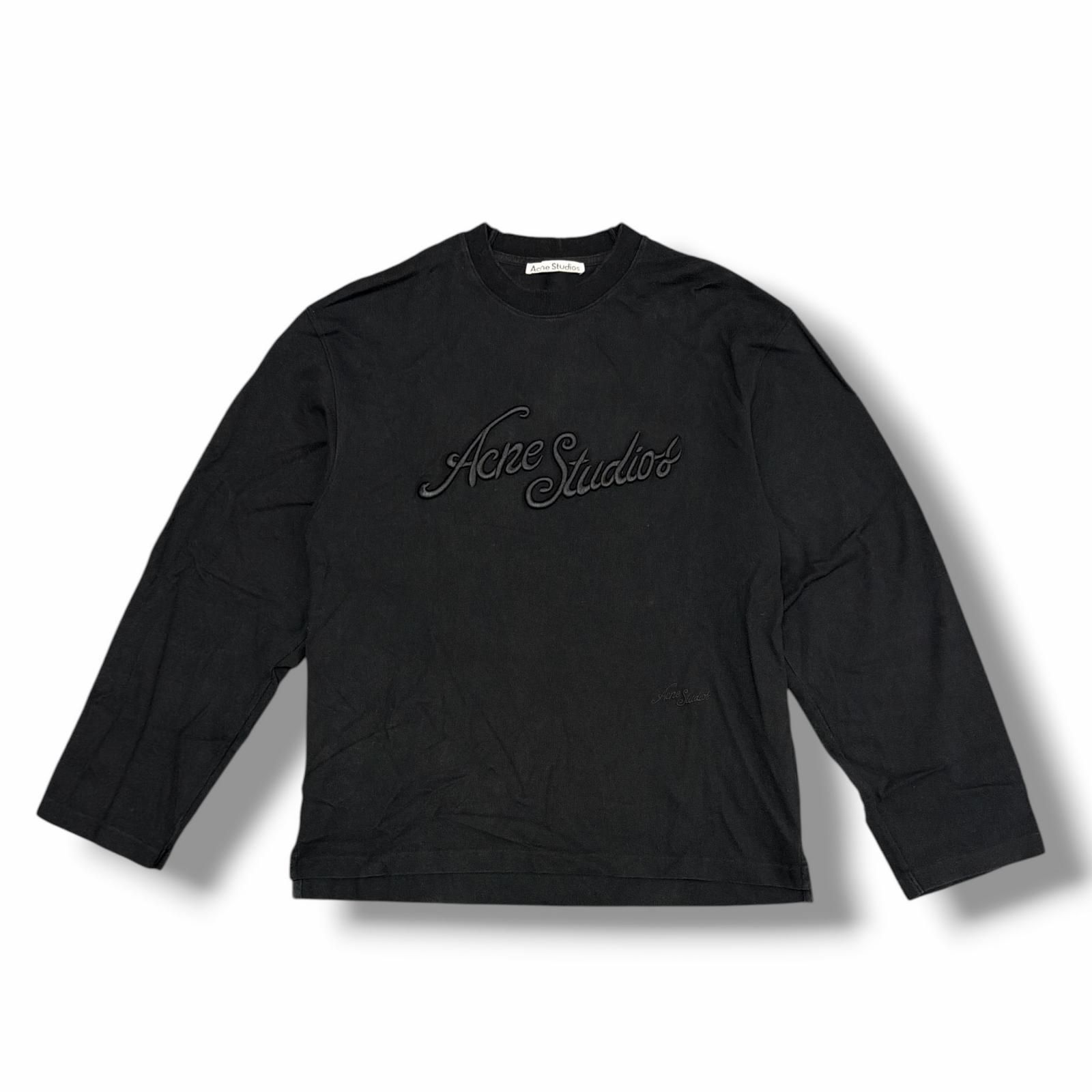 ACNE STUDIOS 25SS リラックスフィットロゴカットソー 長袖Tシャツ