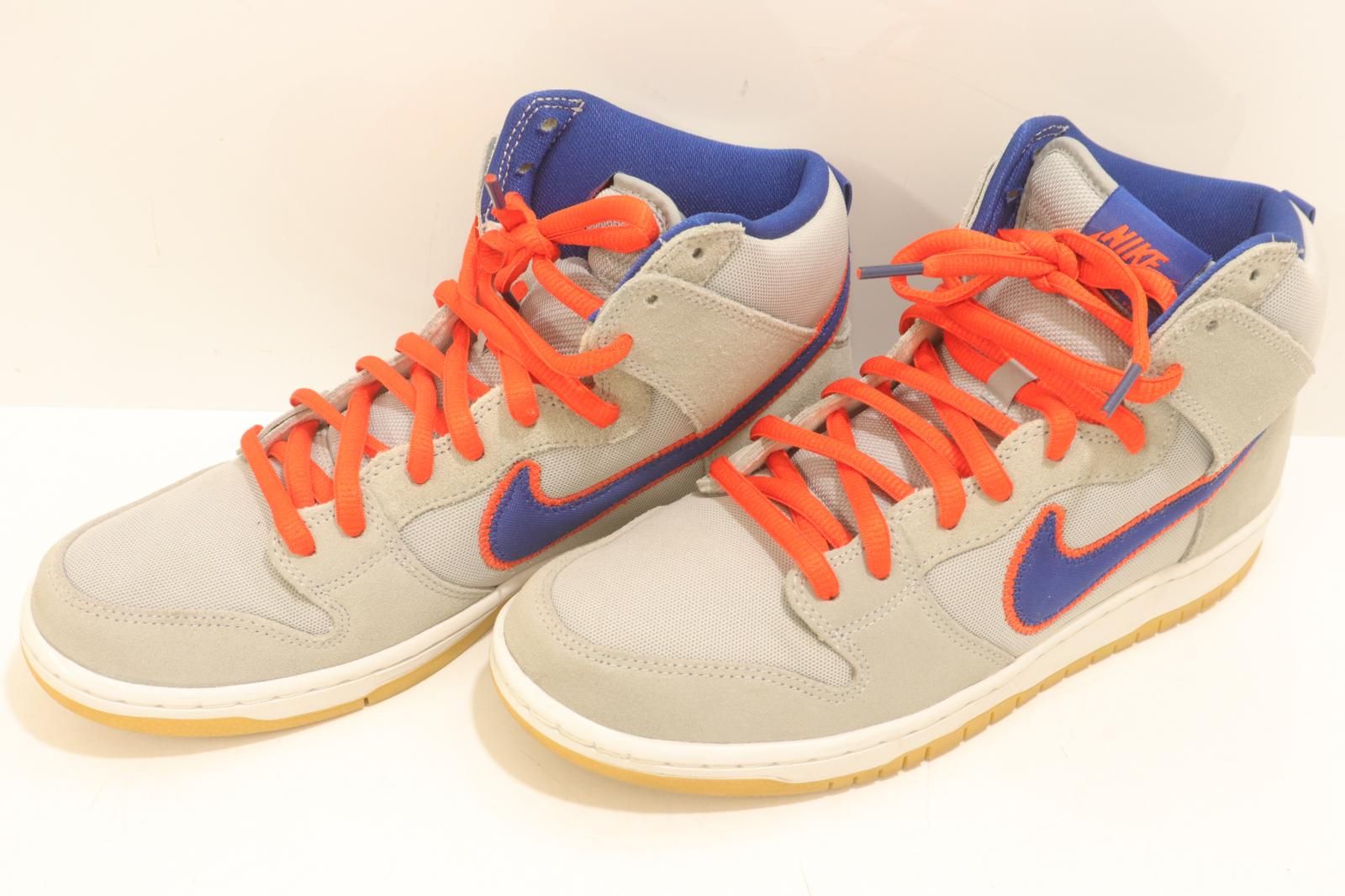 【中古】 NIKE メンズスニーカー 28 SB Dunk High NIKE 28 グレー 灰 ロゴ