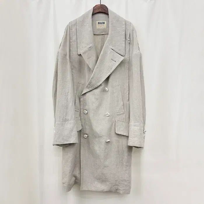 YOHJI YAMAMOTO ヨウジヤマモト ジッパー リネン コート
