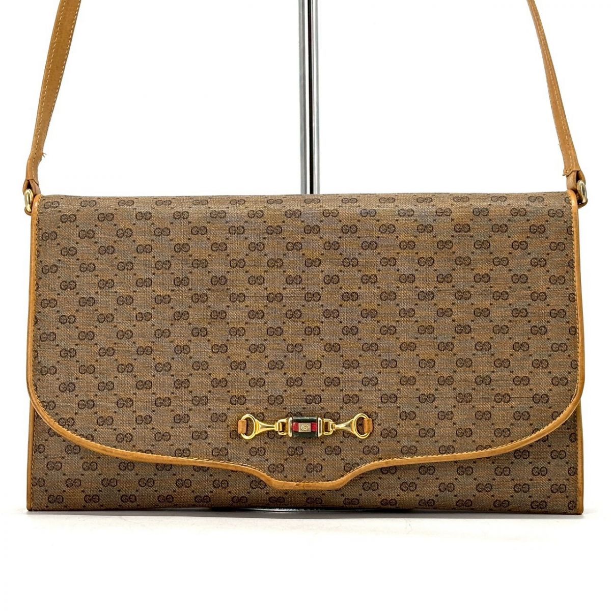 物語を連れて歩く】 GUCCI ショルダーバッグ マイクロGG ホースビット