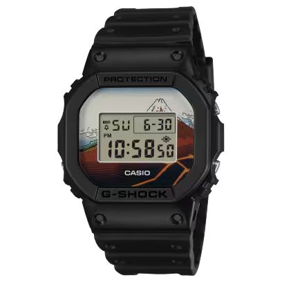 G-SHOCK DW-5600KHSH25-1JR 葛飾北斎 富嶽三六景 山下白雨 ジーショック