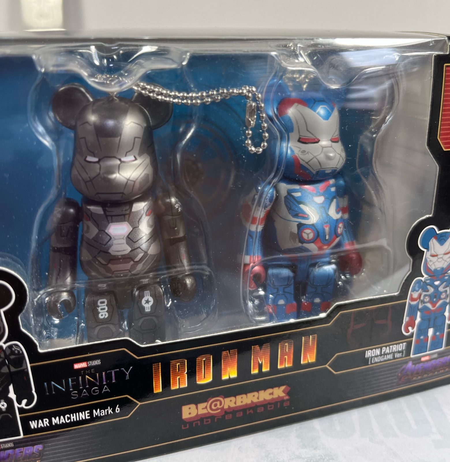 ベアブリック ペアボックス賞 D賞セット IRONMAN アベンジャーズ Happy 