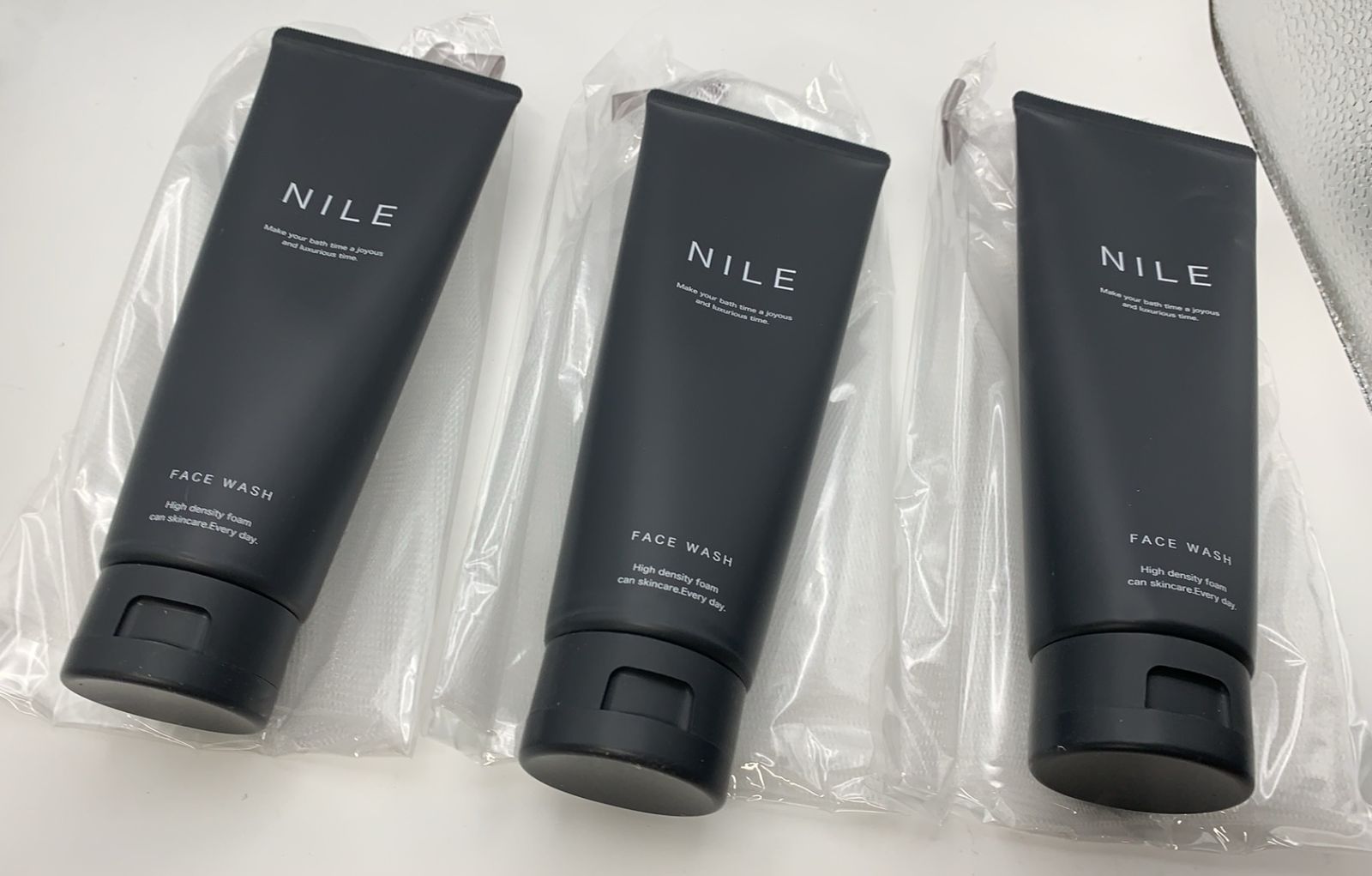 〆NILE 濃密泡洗顔 クリーム洗顔せっけん 150g×3本--531008