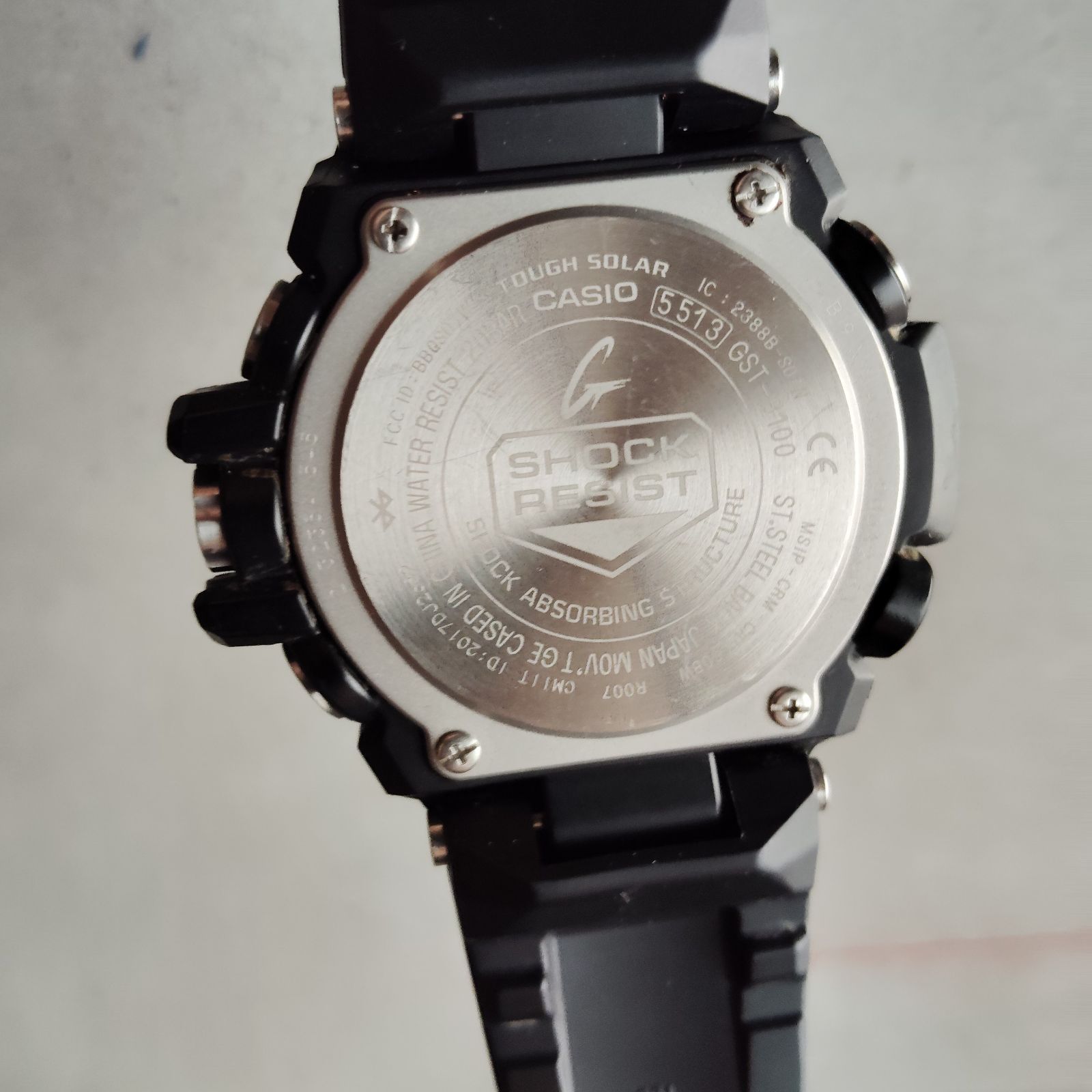 G-SHOCK G-STEEL GST-B100-1AJF クロノグラフ モバイルリンク タフ 
