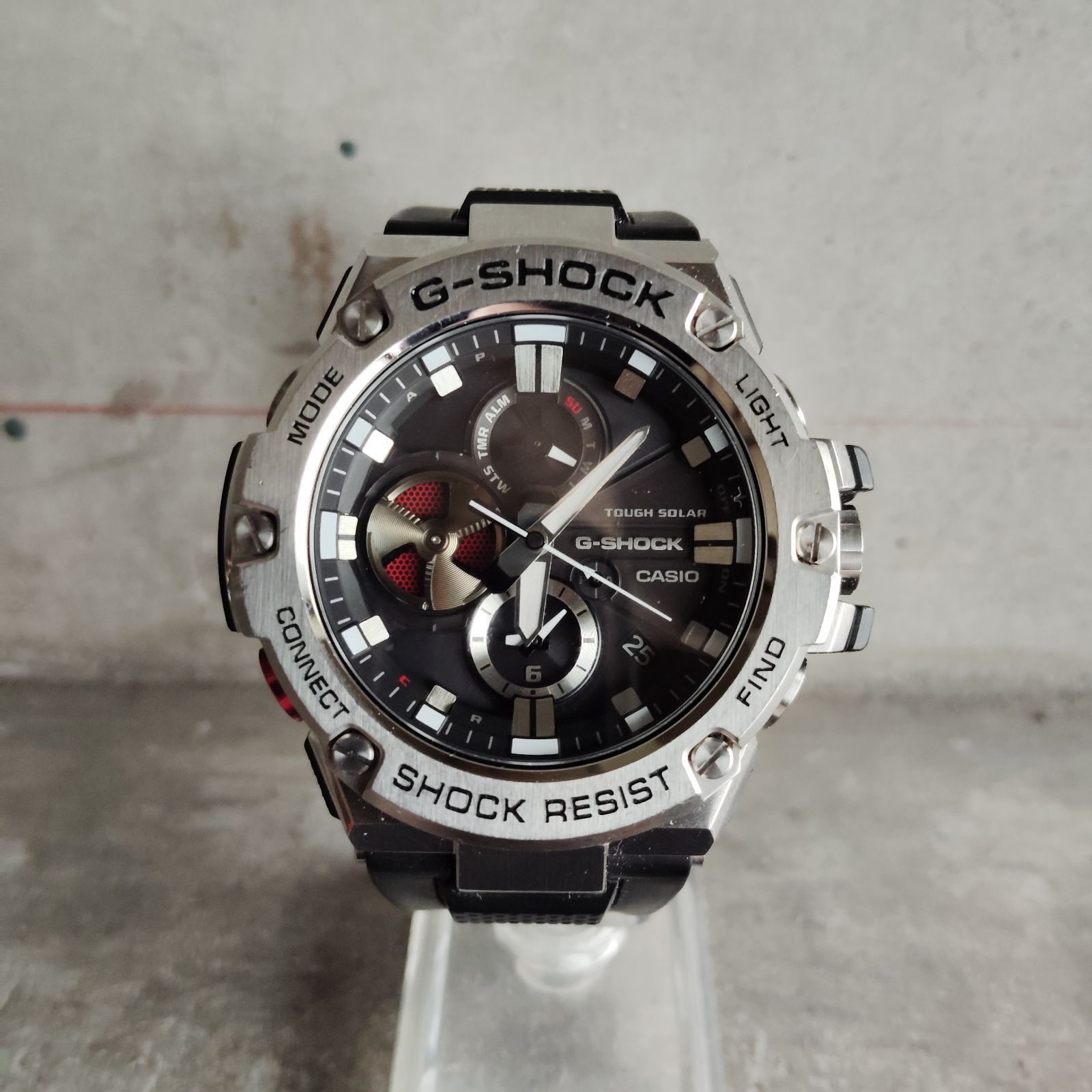 G-SHOCK G-STEEL GST-B100-1AJF クロノグラフ モバイルリンク タフ 