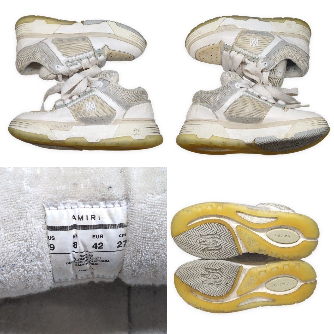 AMIRI アミリ 23SS MA-1 ALABASTER Sneakers アラバスター スニーカー