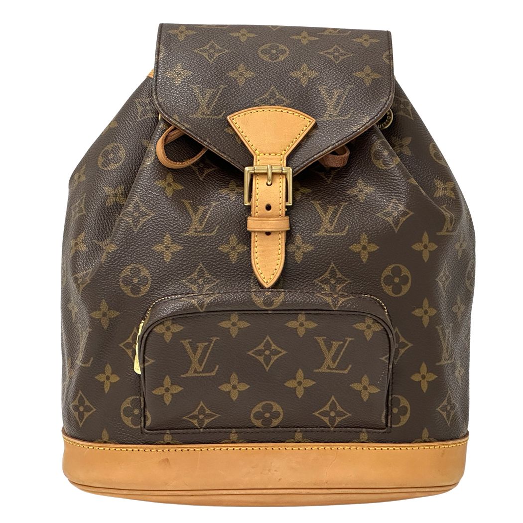 ルイ・ヴィトン LOUIS VUITTON バッグ モノグラム レディース メンズ ブランド リュック モンスリ MM ブラウン M51136 ブラウン ミニリュック 小さめ おしゃれ 【中古】