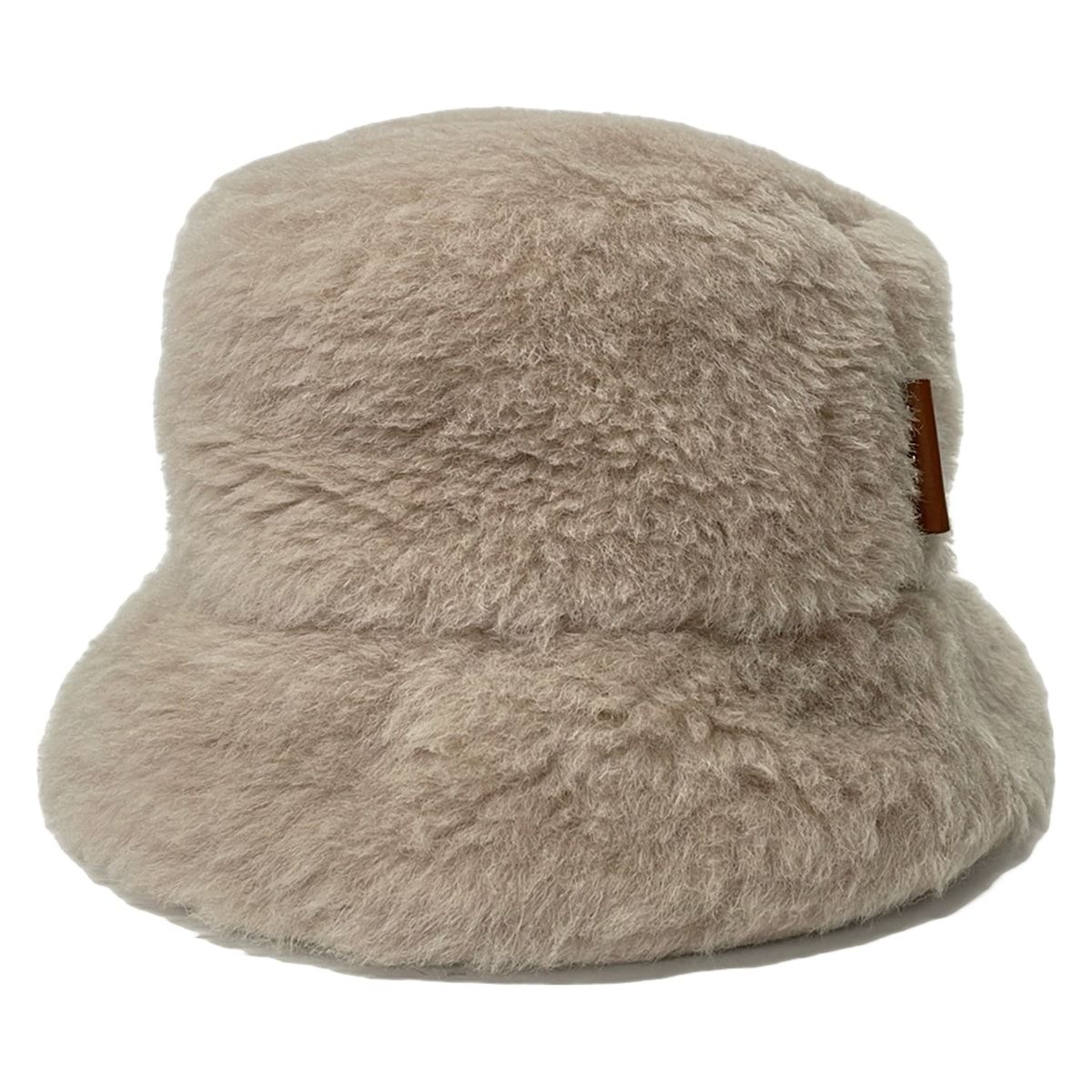Max Mara(マックスマーラ) ハット 58 テディベア バケット ハット ベージュ ウール、アルパカ、シルク