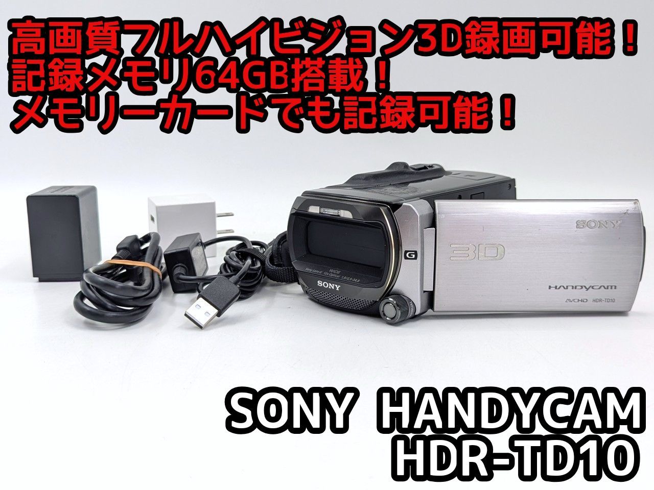 ハイビジョン3D対応！ SONY ソニー ビデオカメラ HDR-TD10 7日間保証