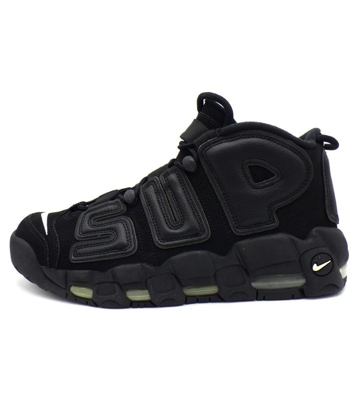 ナイキ NIKE × シュプリーム Supreme 【 AIR MORE UPTEMPO BLACK 902290 001 】 エア モア アップテンポ ブラック スニーカー h8394