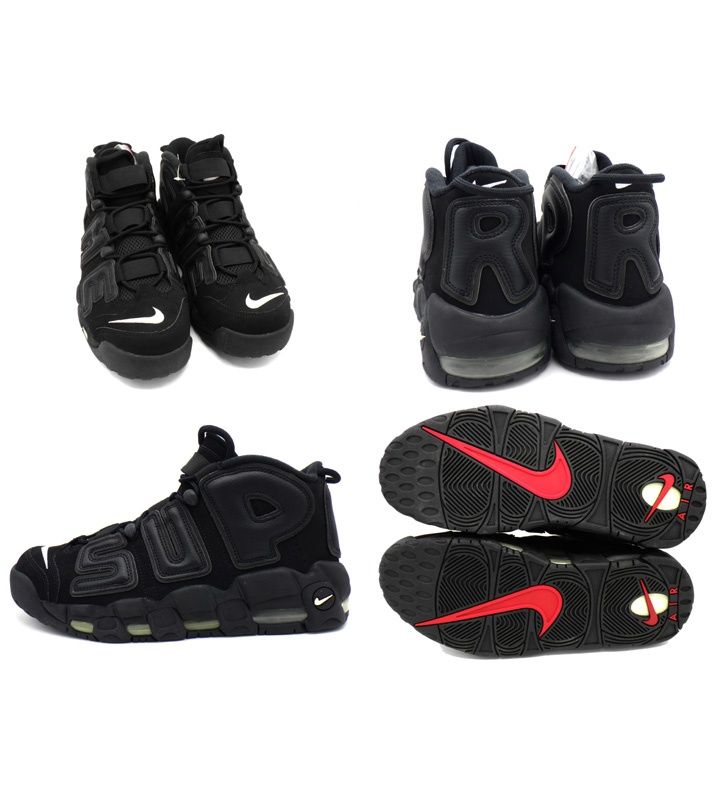 ナイキ NIKE × シュプリーム Supreme 【 AIR MORE UPTEMPO BLACK