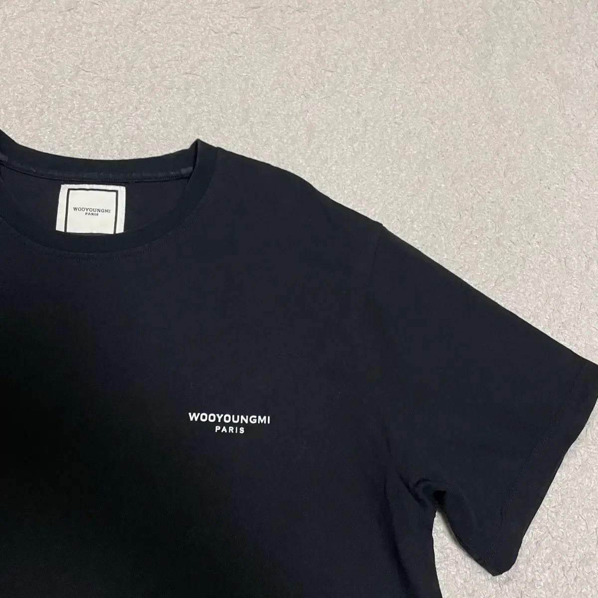 WOOYOUNGMI ウーヨンミ フラワー 半袖Tシャツ ブラック 48 - メルカリ